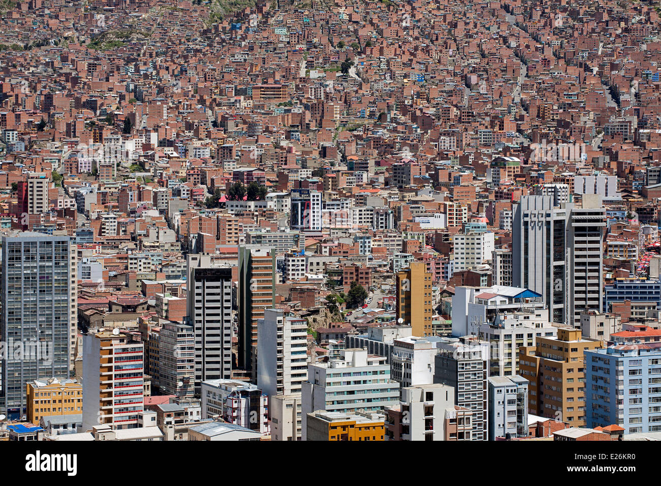 La Paz. Bolivien Stockfoto