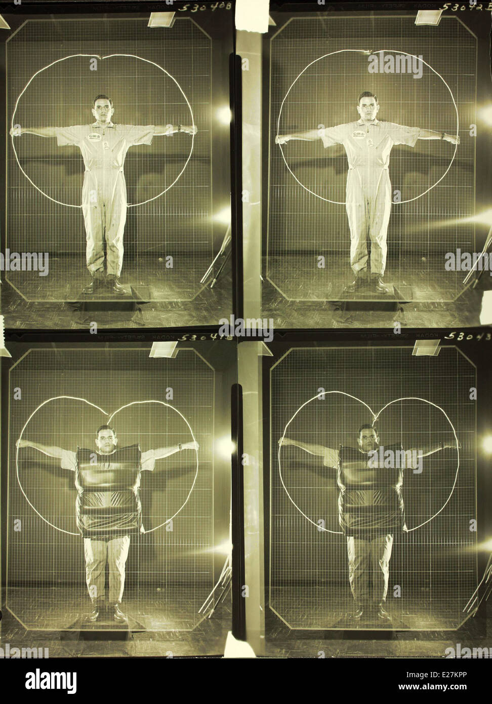 Dieses Bild zeigt das Personal und den Betrieb im Werk Convair/General Dynamics in den 1960er Jahren und unterstreicht das Wachstum der Luft- und Raumfahrttechnologie und -Produktion in diesem Jahrzehnt. Stockfoto