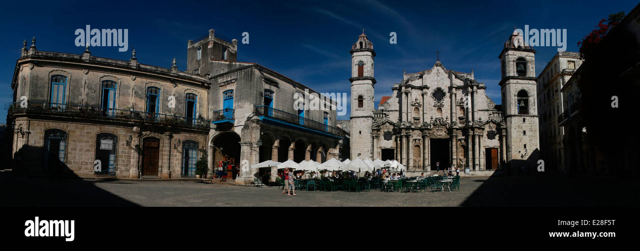 Plaza De La Catedral - Havanna, Kuba - 30. Januar 2011 Stockfoto