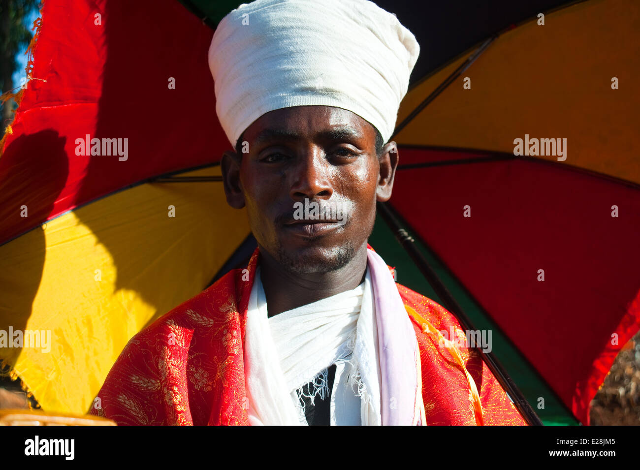 Orthodoxer Priester (Äthiopien) Stockfoto