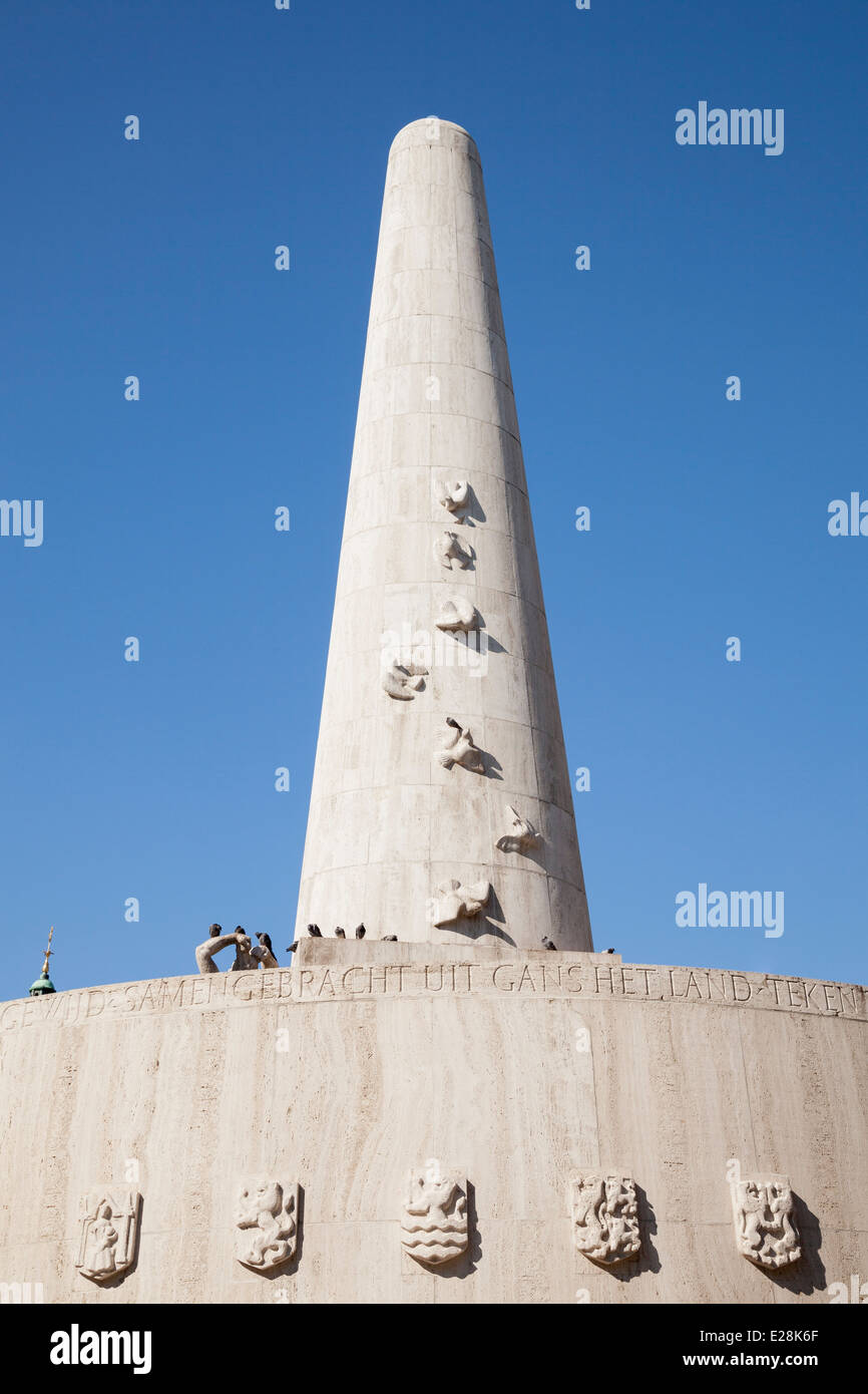 National Monument am Dam Square, Amsterdam, Provinz Nordholland, Niederlande Stockfoto