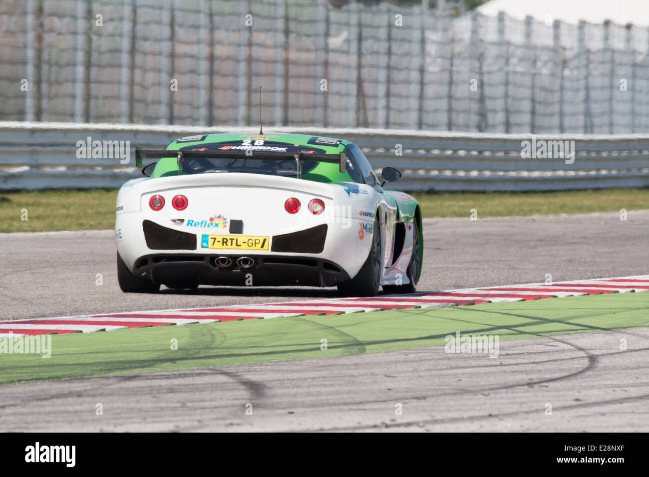 Ginetta G50 PRO des Genesee Reflex Racing Teams, angetrieben von Sekunden Luciano (GBR) und VIVIAN Marcos (ESP), der europäischen GT4-Serie Stockfoto