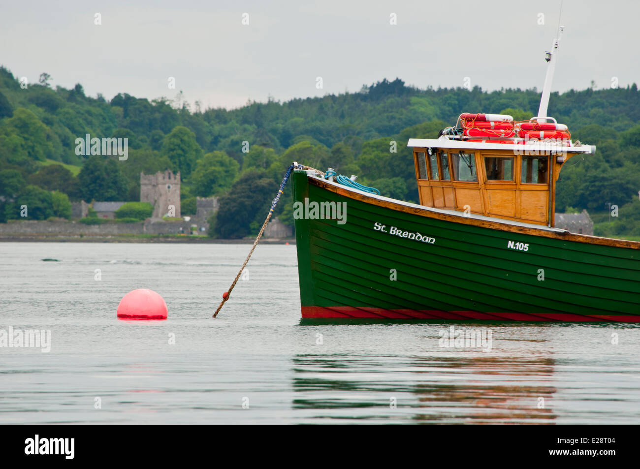 Kleines Boot Strangford Lough Stockfoto