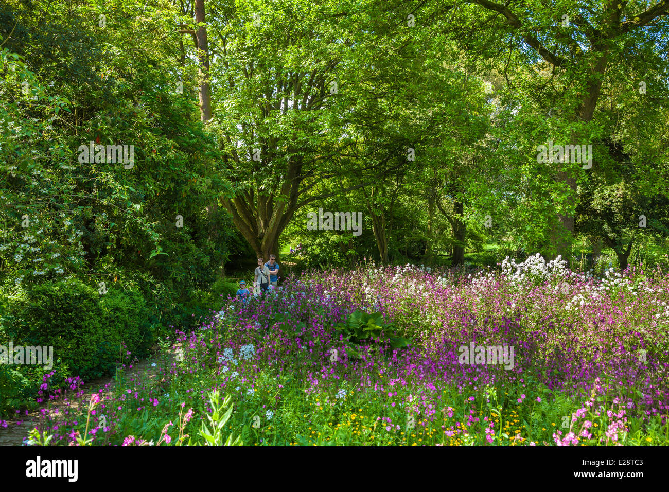 Untere Bach Garten Hidcote Manor Gardens, Hidcote Bartrim, Chipping Campden, Gloucestershire, Cotswolds, England, UK, EU Stockfoto