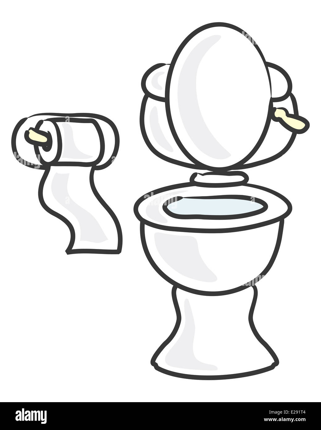 Cartoon toilette -Fotos und -Bildmaterial in hoher Auflösung – Alamy