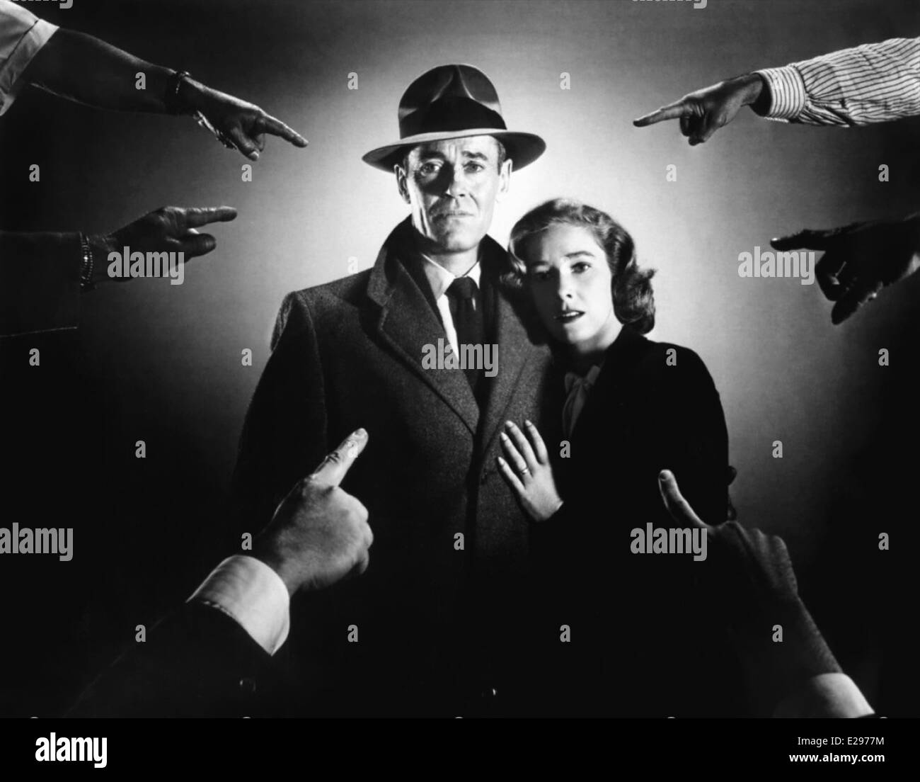 Der falsche Mann - Henry Fonda, Vera Miles - Regie: Alfred Hitchcock - 1956 Stockfoto
