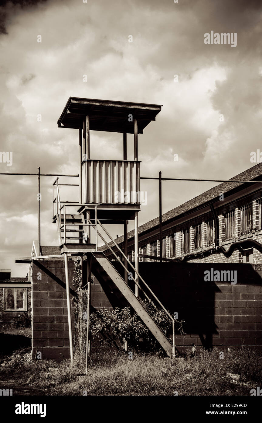 Bewachen Sie, Turm, ehemalige unsere Arbeitshaus, Lorton Besserungsanstalt, Laurel Hill, Virginia Stockfoto