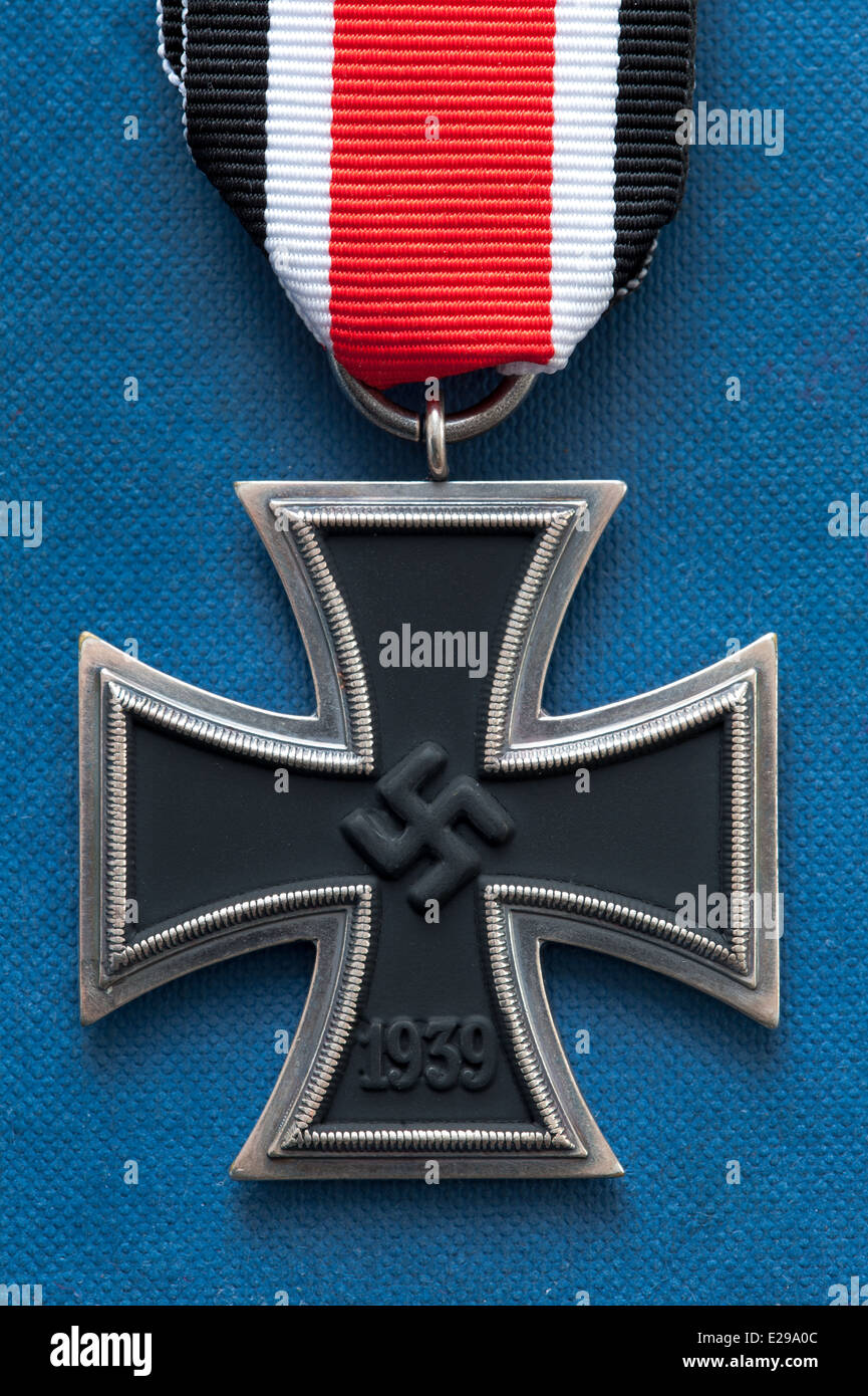Eiserne Kreuz Medaille deutschen dritten Reich militärische Weltkrieg zwei mit Hakenkreuz Stockfoto