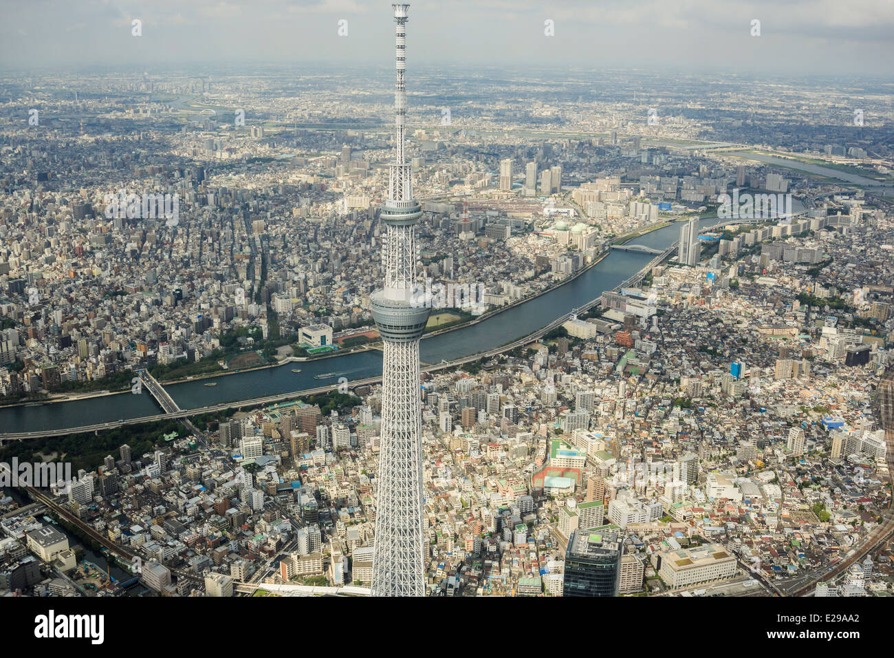 Sumida-Fluss und Tokyo Skytree, Tokyo, Japan Stockfoto