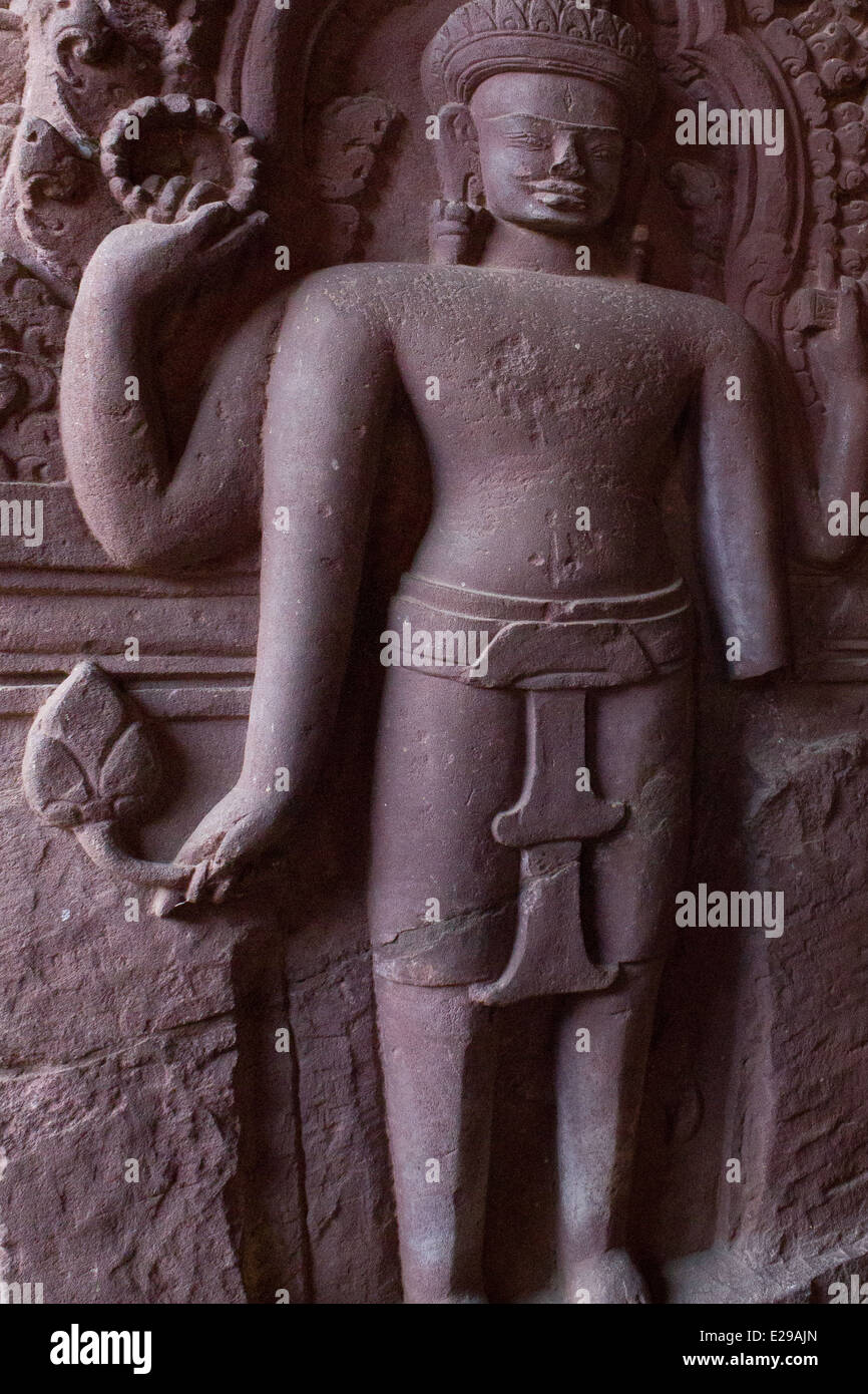 Das nationale Museum von Kambodscha in Phnom Penh ist Kambodschas größte Museum für Kulturgeschichte. Stockfoto