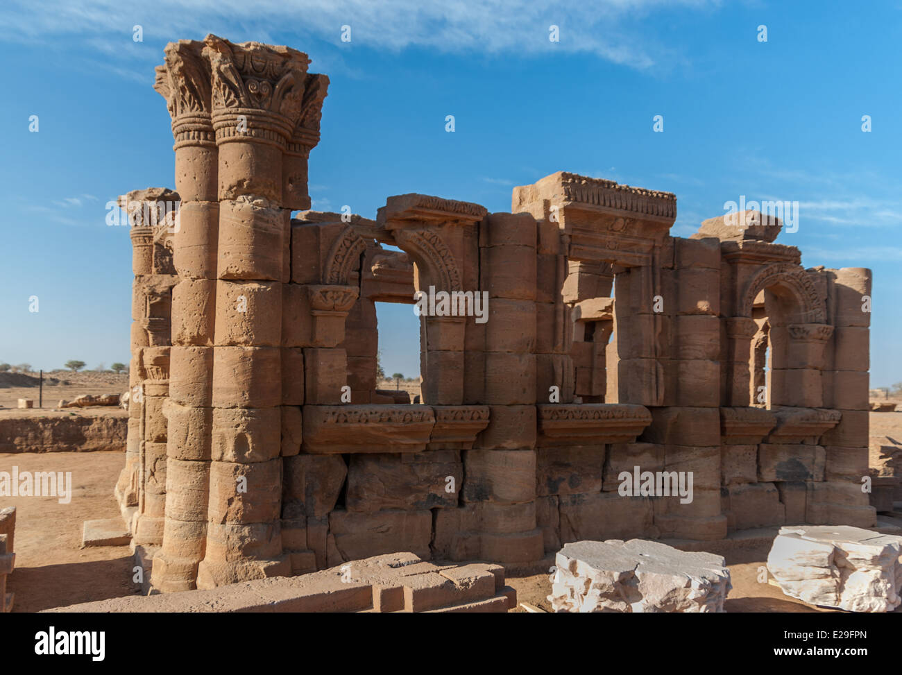 So genannte Roman Kiosk (wahrscheinlich Hathor Kapelle), Naqa, Nord-Sudan Stockfoto