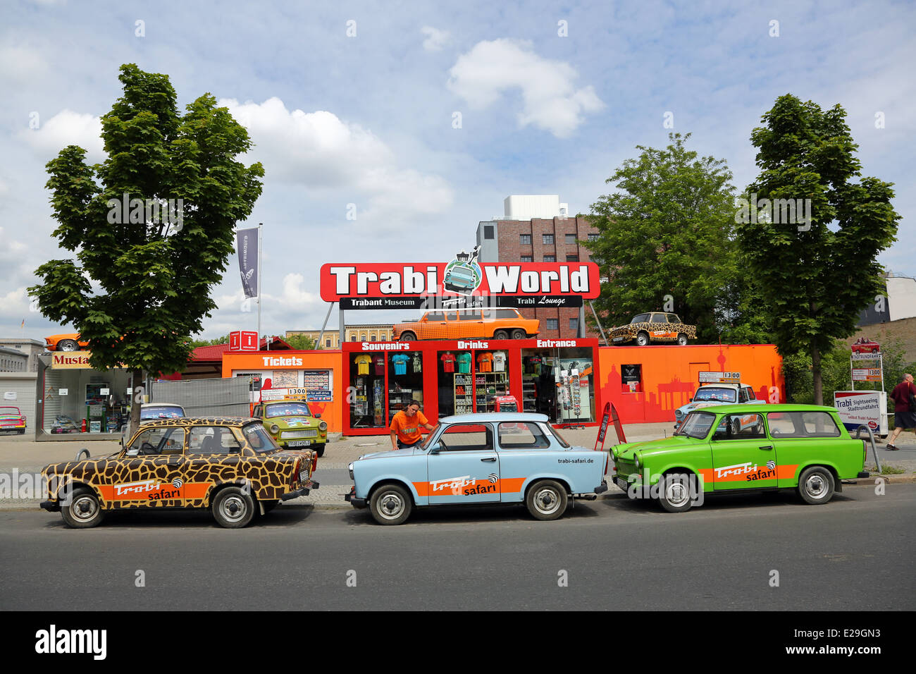 Trabant Trabi World Car Museum und Safari in Berlin, Deutschland Stockfoto