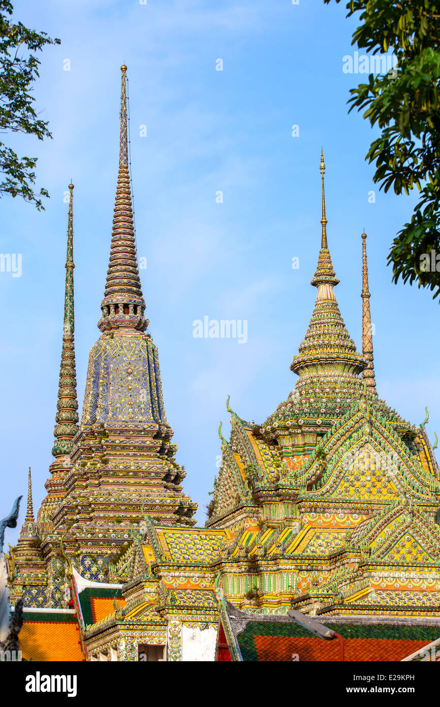 Wat Pho Tempel in Bangkok, Thailand Stockfoto