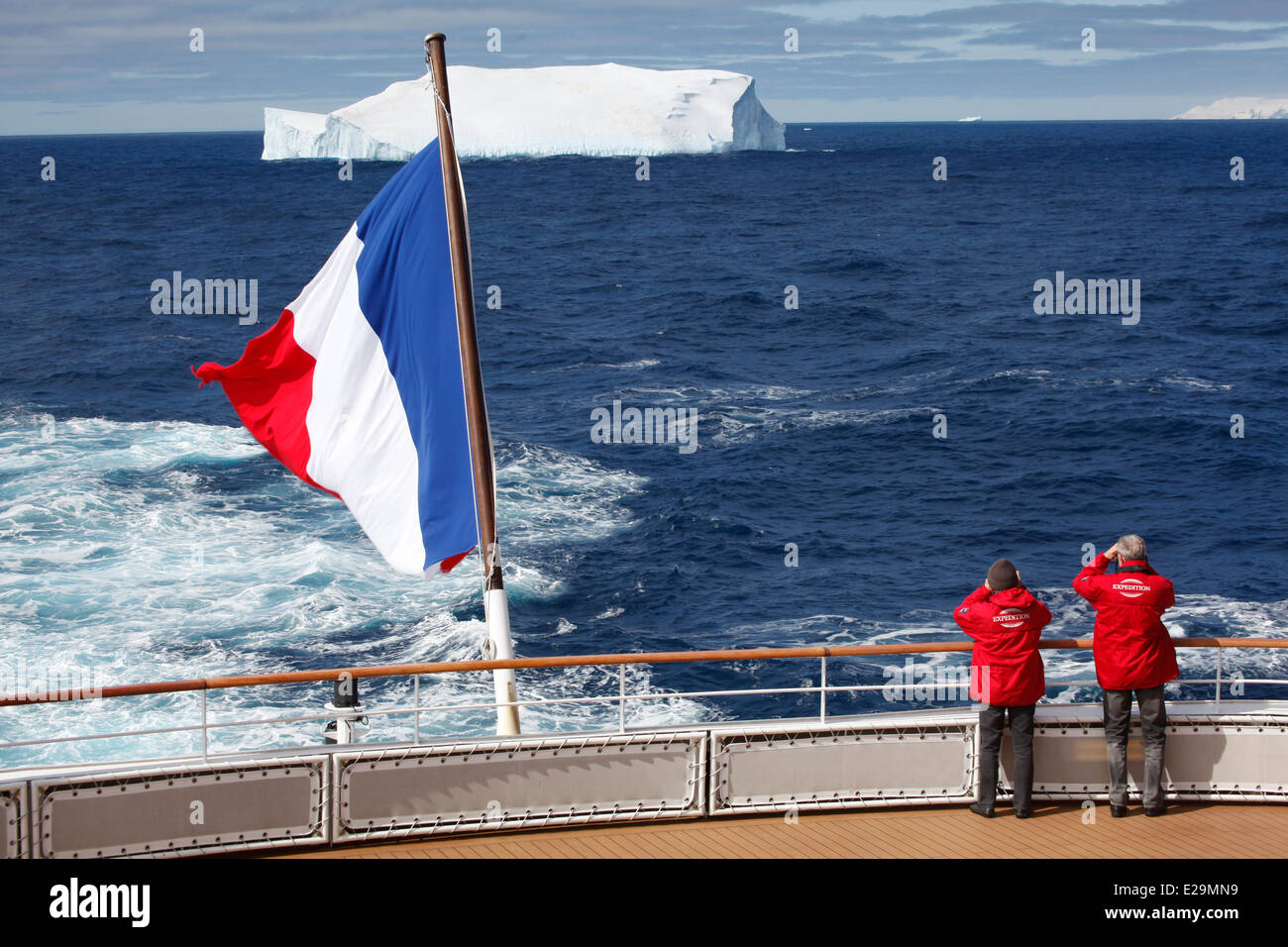 Antarktis Kreuzfahrt auf Boreal Schiff unter Kapitän Etienne Garcia Autority, Eisberge in der Weddell-See Stockfoto