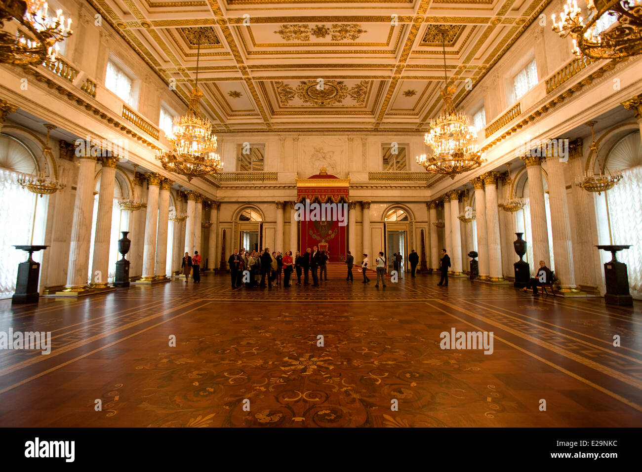 Russland, Sankt Petersburg, Weltkulturerbe der UNESCO, Winterpalast, hosting der Ermitage Museum, erbaut von Bartolomeo Stockfoto