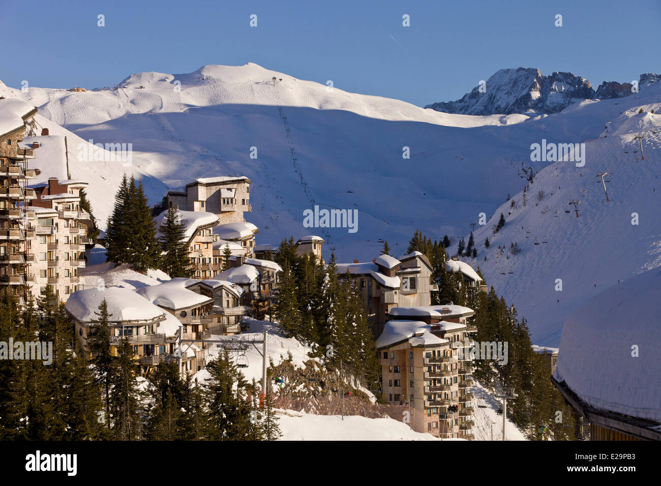 Frankreich, Haute Savoie, Avoriaz Stockfoto