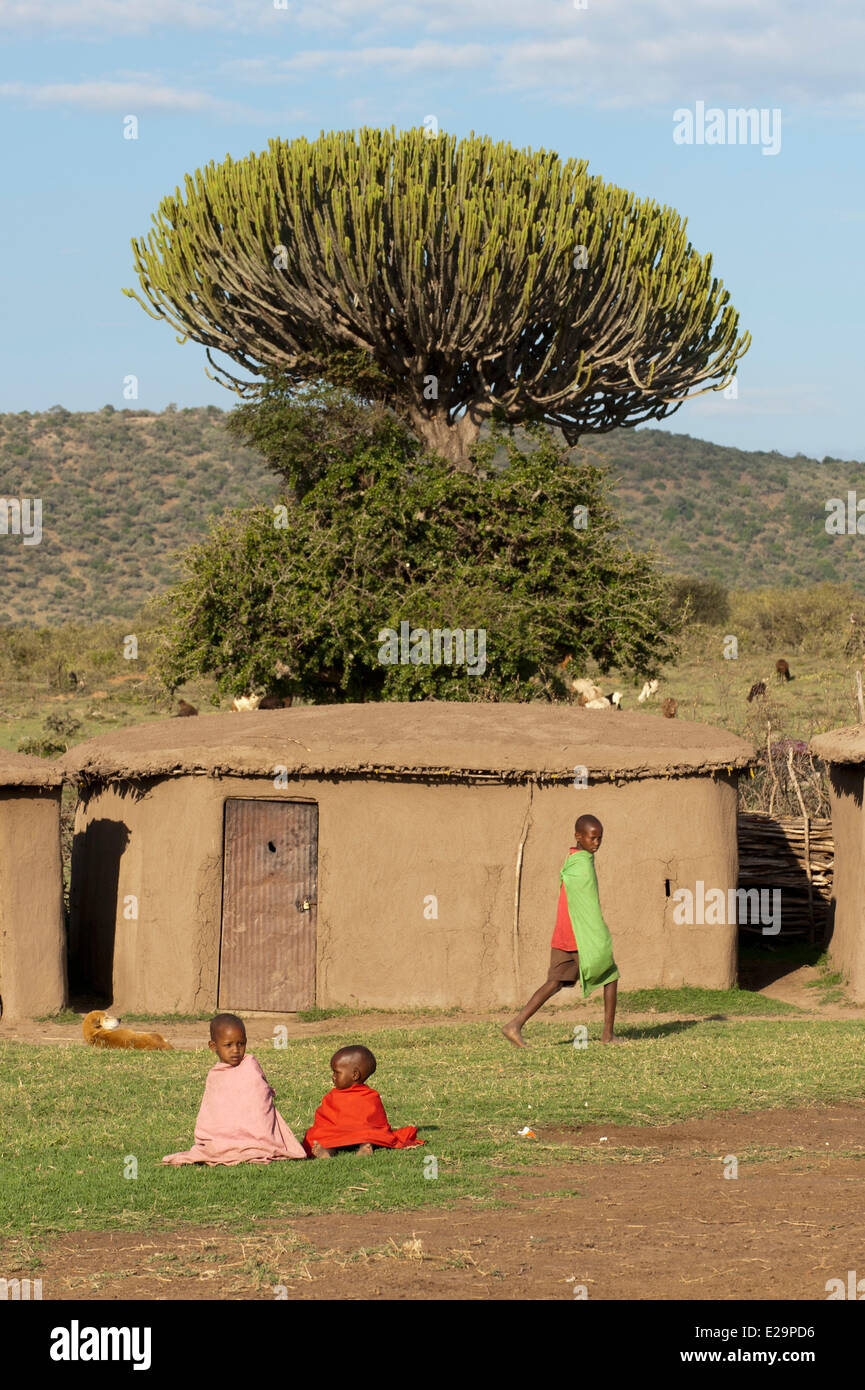 Kenia, Masai Mara, Masai Stockfoto