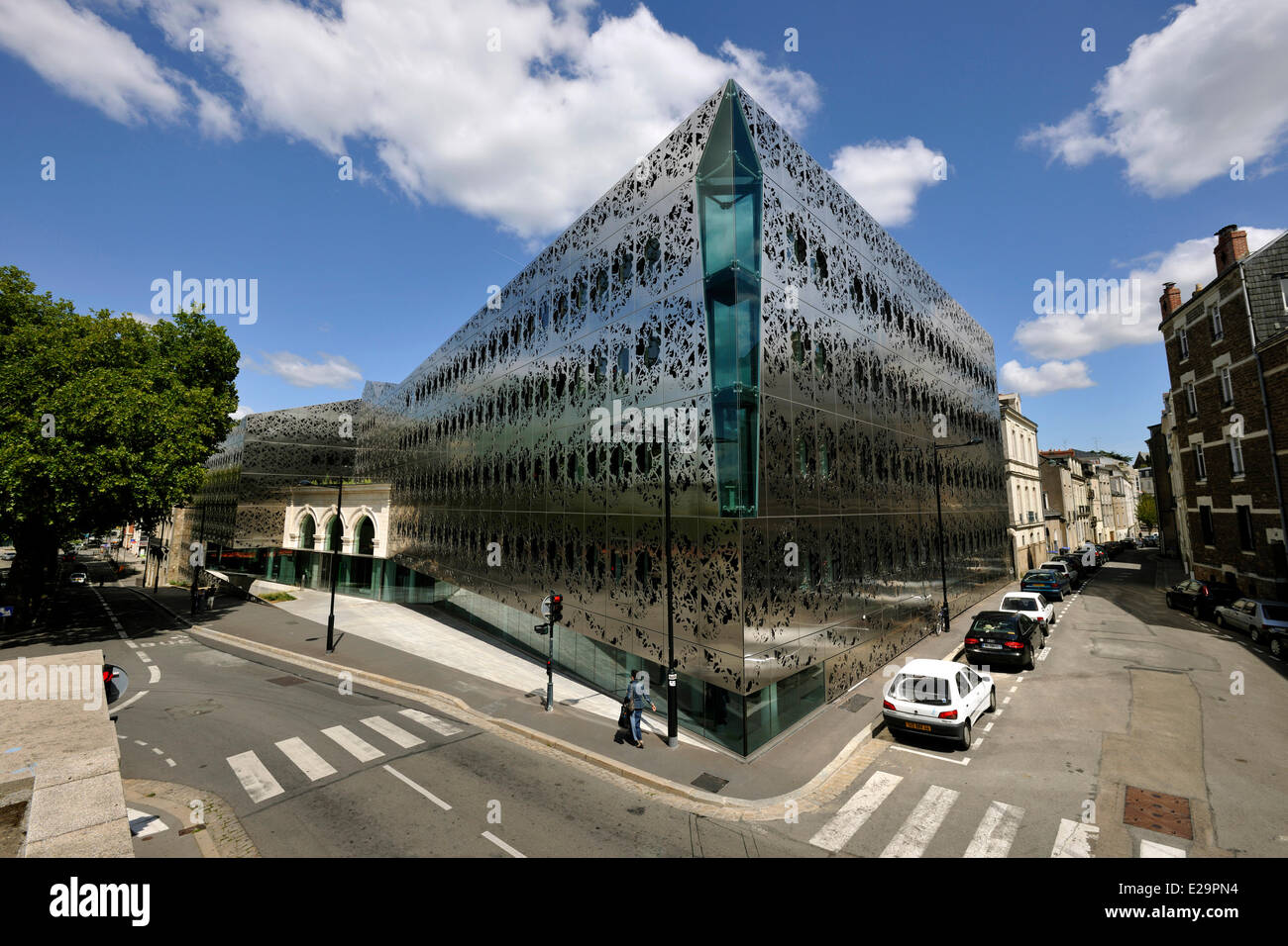 Frankreich, Loire-Atlantique, Nantes, grün Kulturhauptstadt 2013, Rue de Sully, Conseil General (Conseil Régional) von Forma 6 Stockfoto