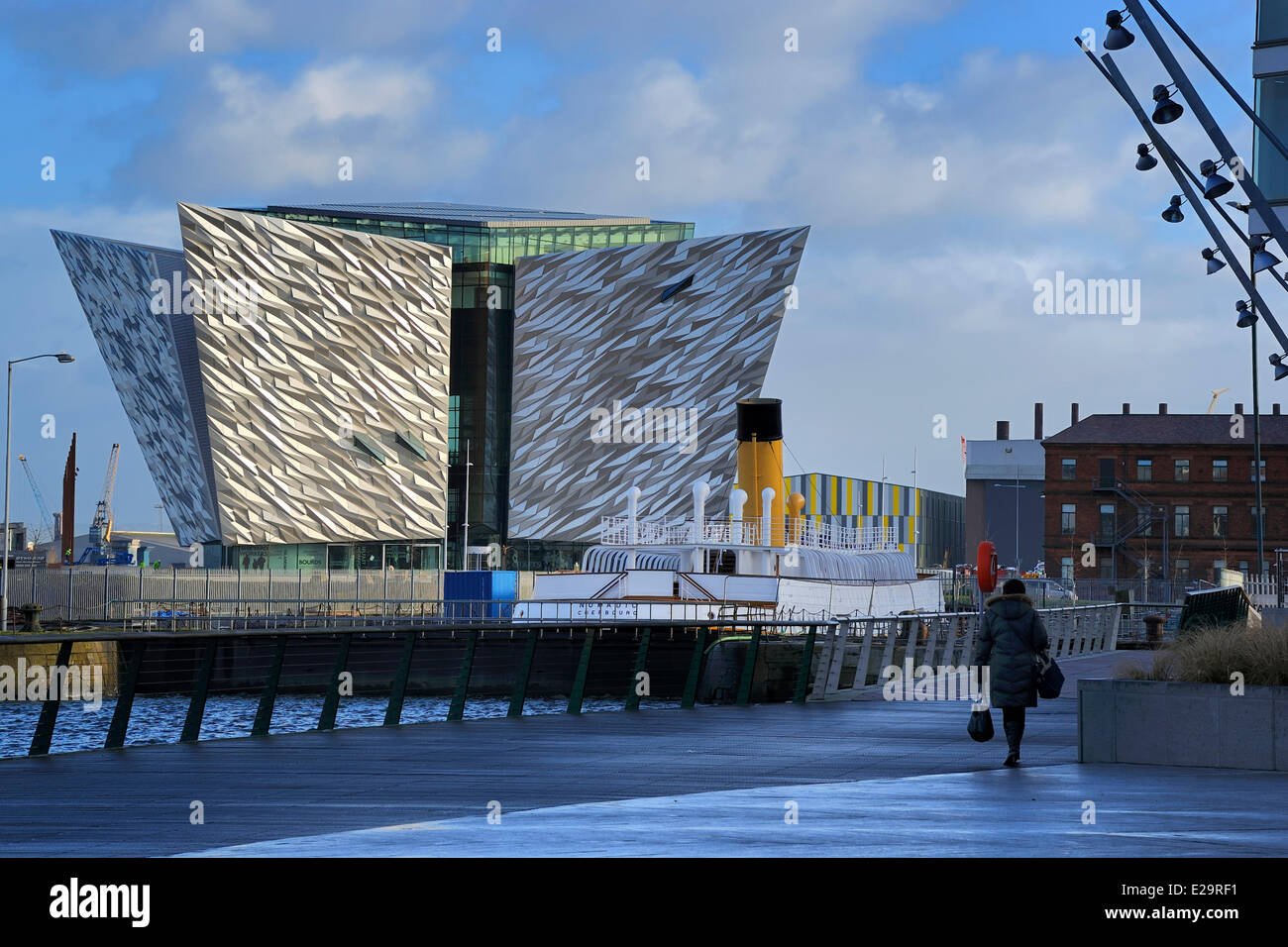 Großbritannien, Nordirland, Belfast, das neue Titanic Viertel der Königin der Insel, die SS Nomadic der White Star Line Stockfoto