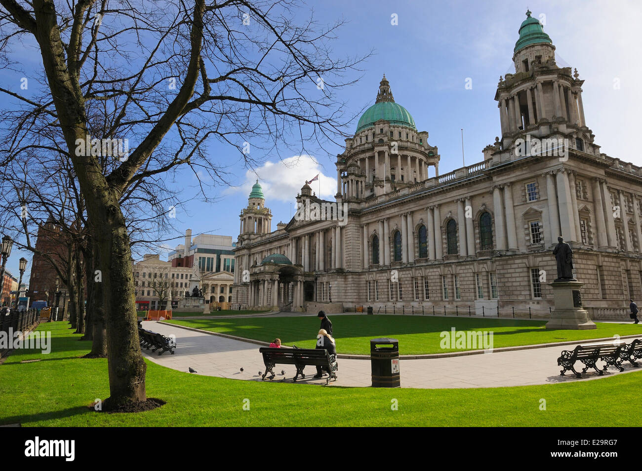 Großbritannien, Nordirland, Belfast, der City Hall am Donegall square Stockfoto