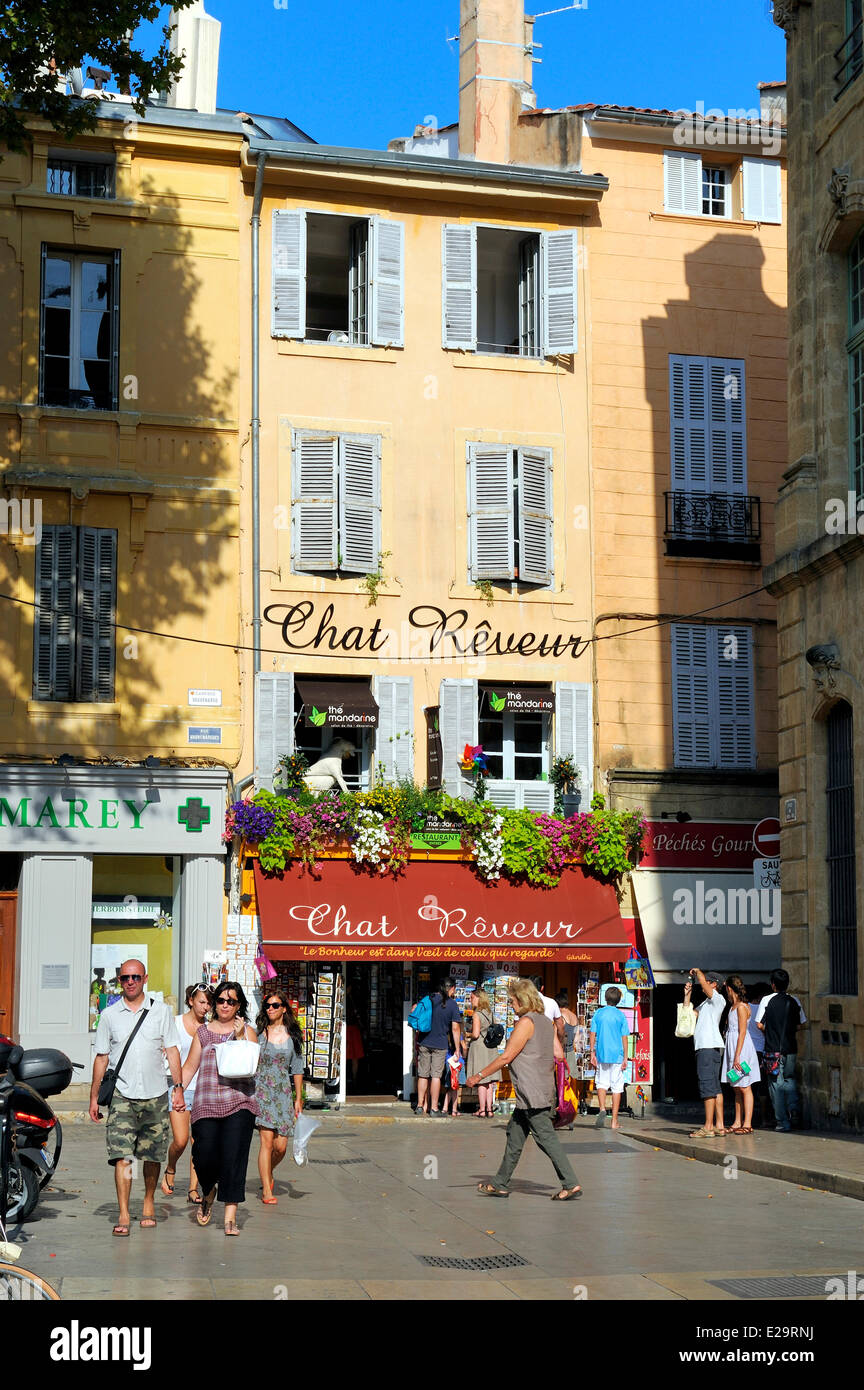 Bouches-du-Rhône, Frankreich, Aix-En-Provence, Einkaufen auf dem Place de l ' Hotel de ville Stockfoto