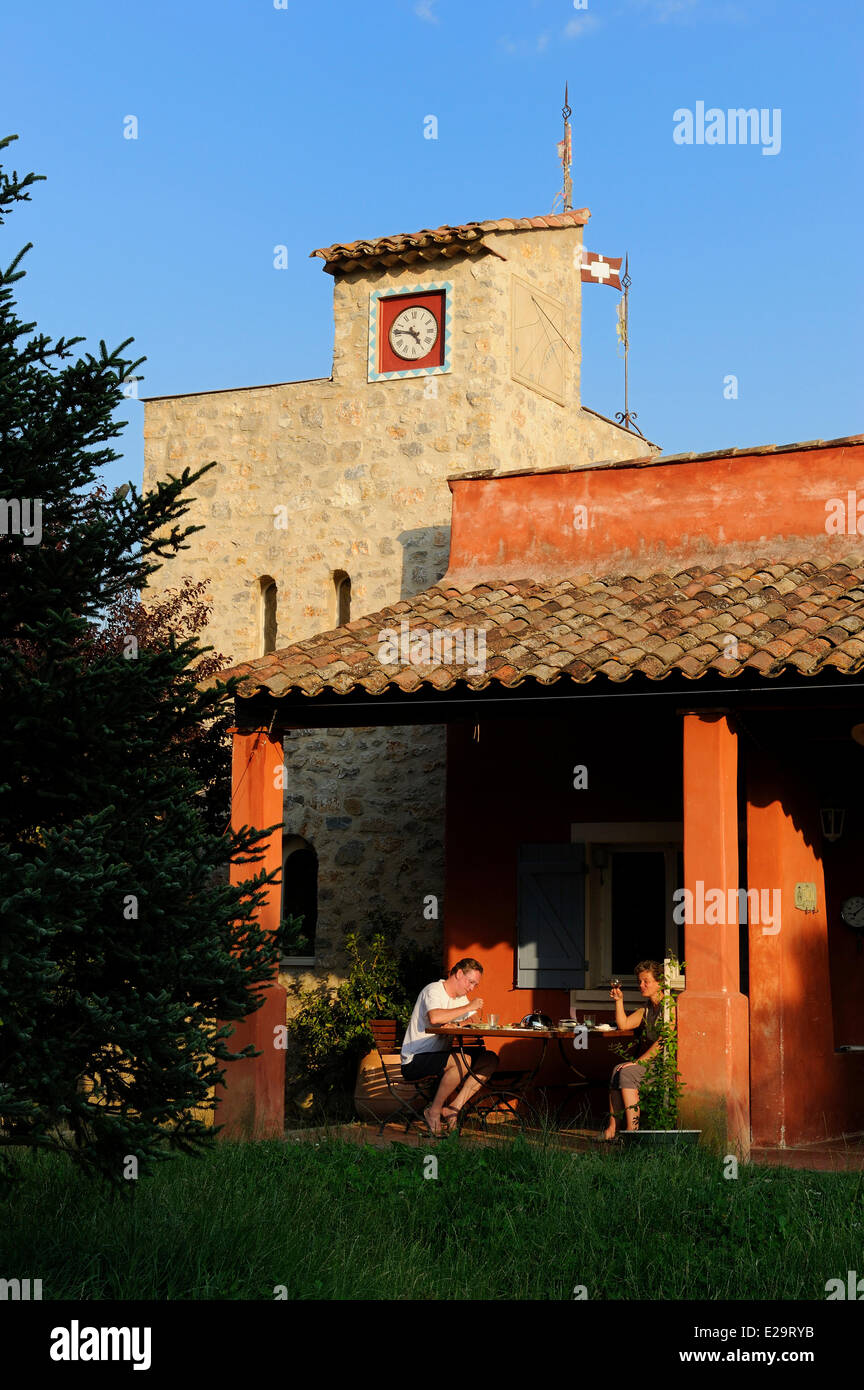 Frankreich, Var, Provence Verte (Provence Verte), BHs ein Dorf nahe Saint Maximin, Le Peyrourier Bed and Breakfast, Une campagne Stockfoto