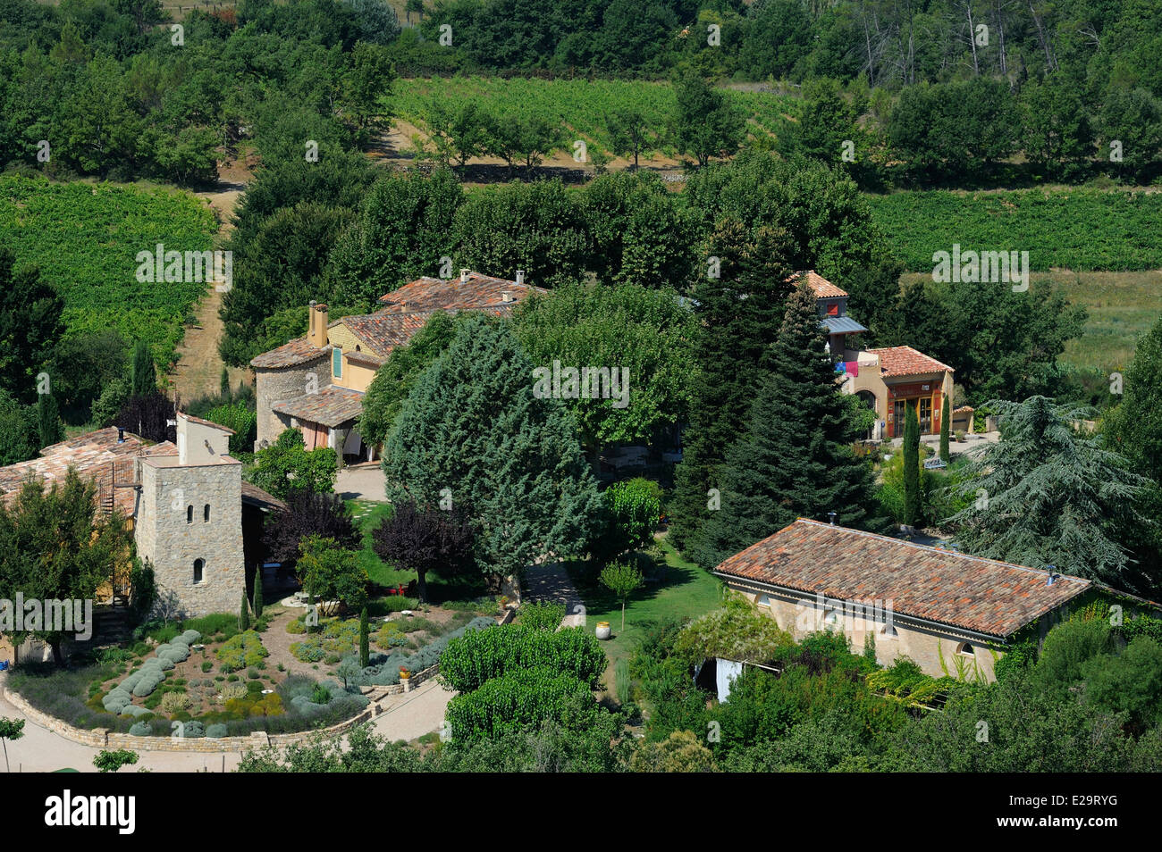 Frankreich, Var, Provence Verte (Provence Verte), BHs ein Dorf nahe Saint Maximin, Le Peyrourier Bed and Breakfast Une campagne Stockfoto