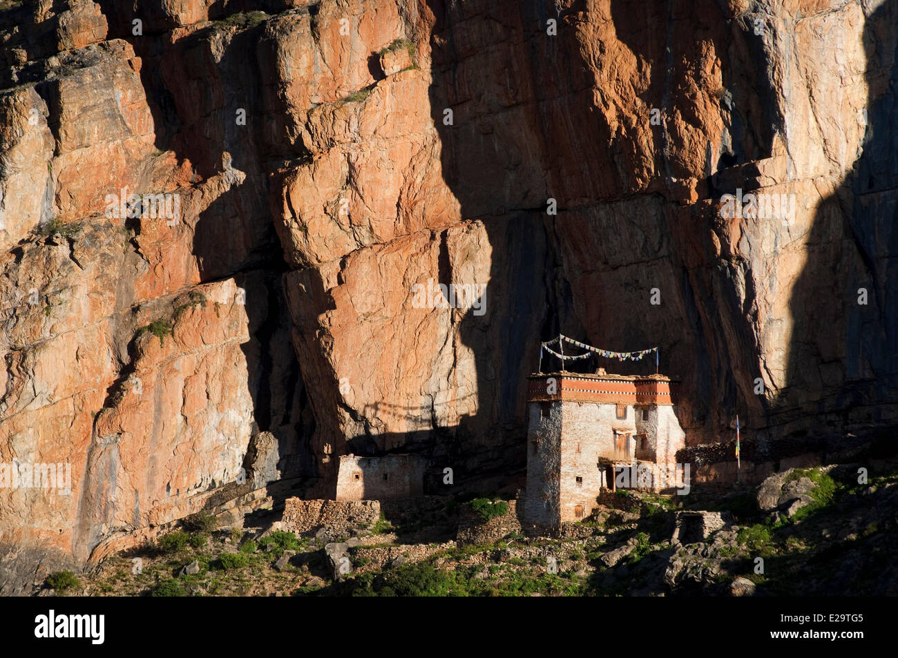 Nepal, Karnali Zone Dolpo Region Shey, Tsakhang gompa Stockfoto