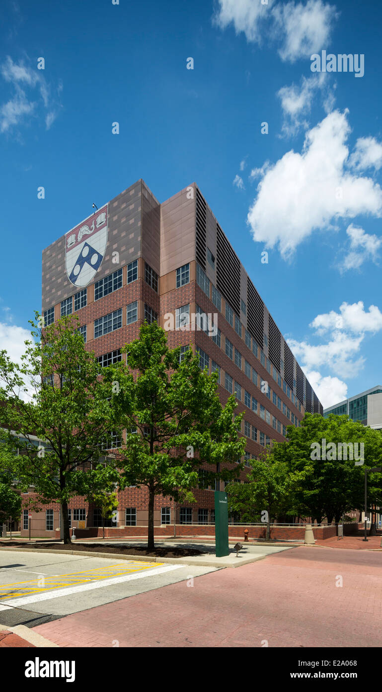 Klinische Forschung Gebäude, University of Pennsylvania, Philadelphia, USA Stockfoto