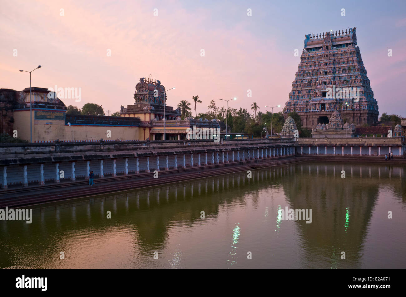 Indien, Tamil Nadu Zustand, Chidambaram, der Shiva Nataraja-Tempel (tanzenden Shiva), heiliger Ort der hindouisme und speziell Stockfoto