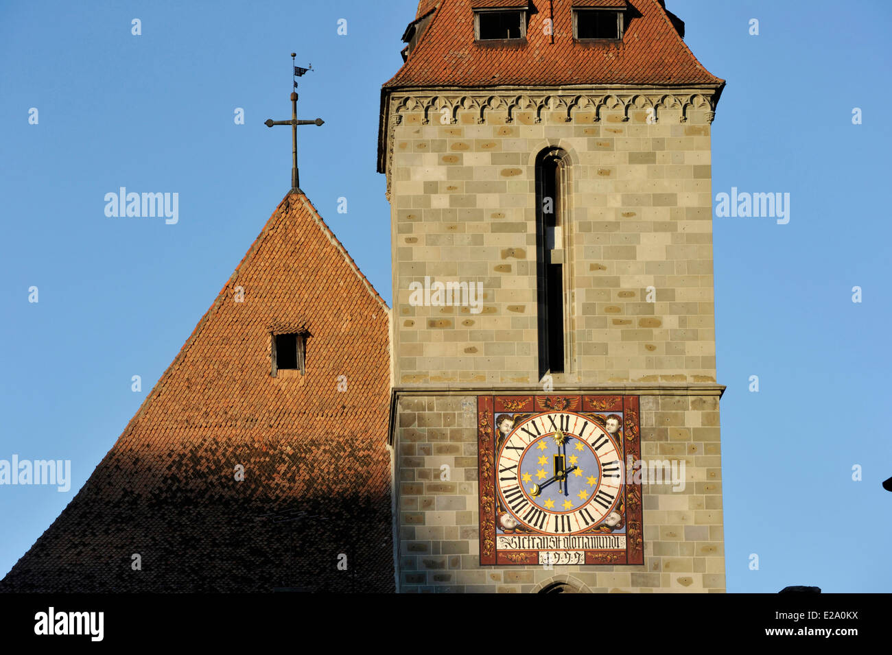 Rumänien, Siebenbürgen, Brasov, Biserica Neagra (schwarze Kirche) erbaut zwischen 1383 und 1477, es ist die größte religiöse Stockfoto