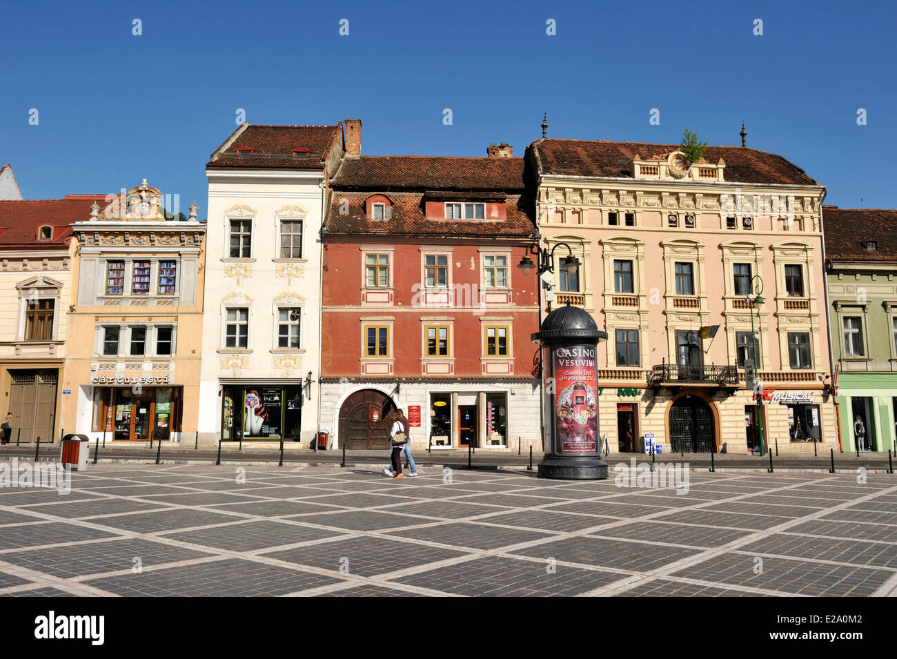 Rumänien, Siebenbürgen, Brasov, Piata Sfatului (Rates Quadrat) Stockfoto