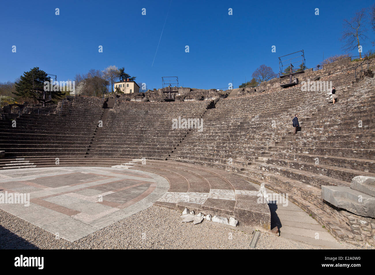 Frankreich, Rhone, Lyon, historische Stätte, die zum Weltkulturerbe der UNESCO, Colline de Fourvière, Römisches Theater Stockfoto