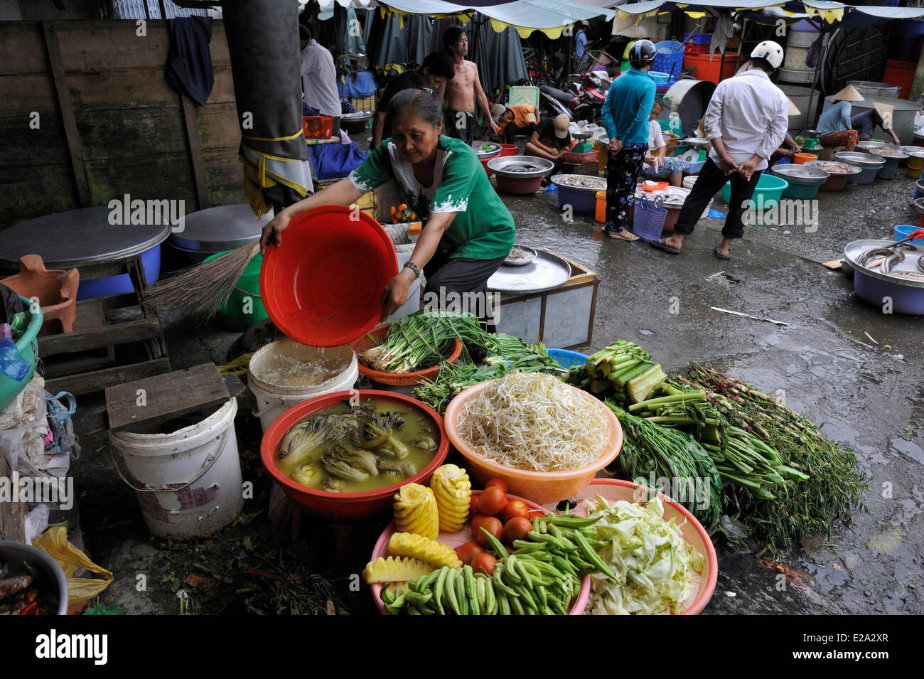Vietnam, Provinz Vinh Long, Mekong-Delta, Vinh Long, Markt Stockfoto