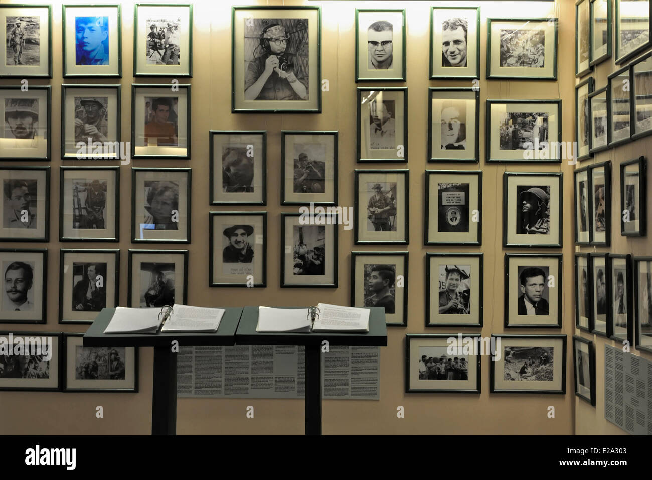Vietnam, Saigon (Ho-Chi-Minh-Stadt), War Remnants Museum, Requiem, eine Foto-Ausstellung zeigt Bilder von Fotografen, die Stockfoto