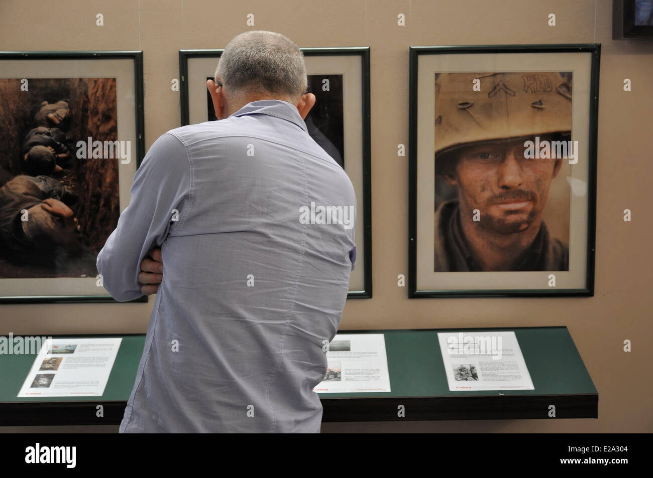 Vietnam, Saigon (Ho-Chi-Minh-Stadt), War Remnants Museum, Requiem, eine Foto-Ausstellung zeigt Bilder von Fotografen, die Stockfoto
