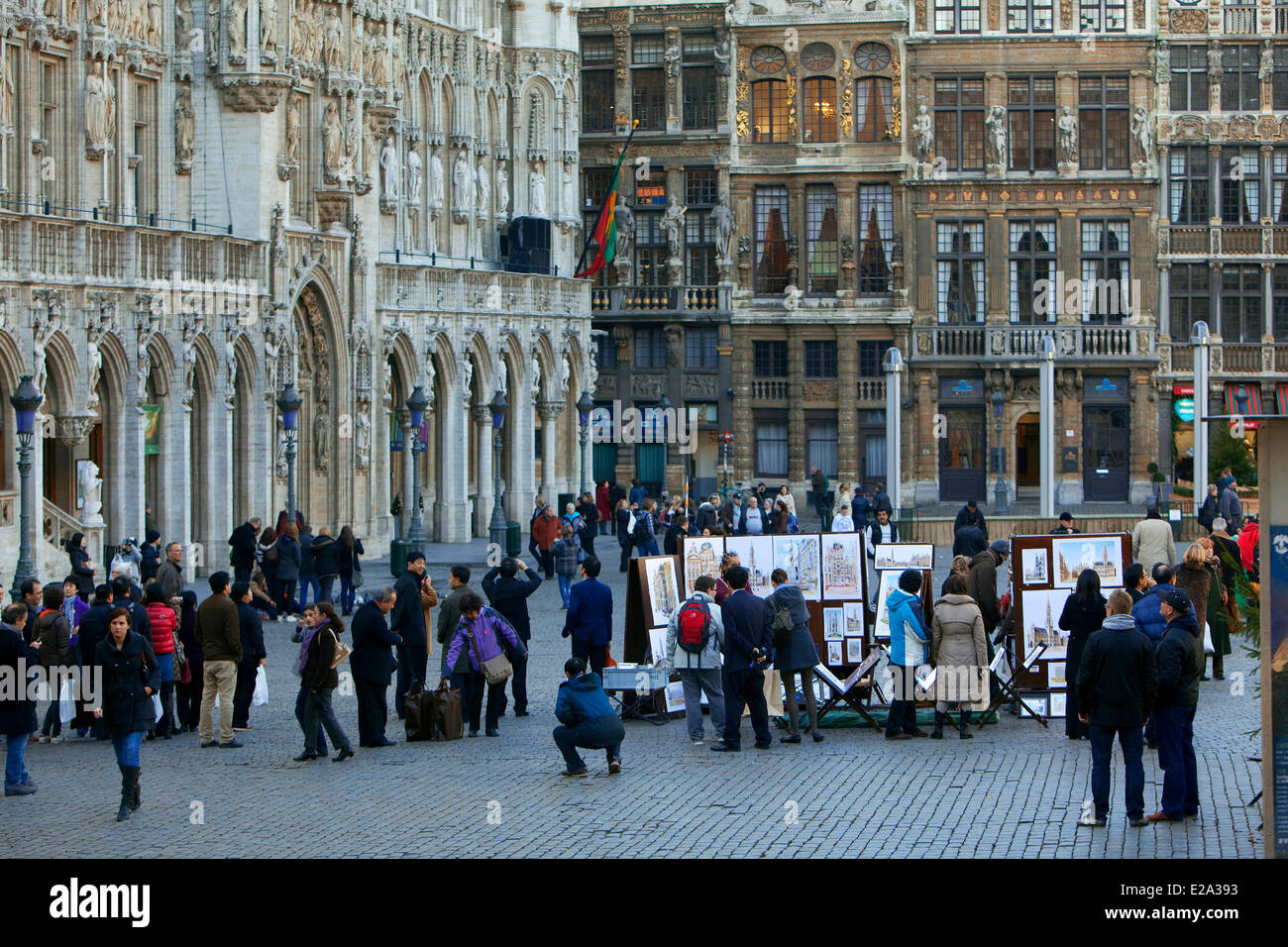Belgien, Brüssel, Grand-Place, denkmalgeschützten UNESCO-Welterbe Stockfoto
