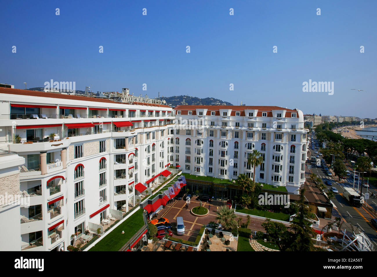 Frankreich, Alpes Maritimes, Cannes, Hotel Majestic, obligatorische Erwähnung Stockfoto