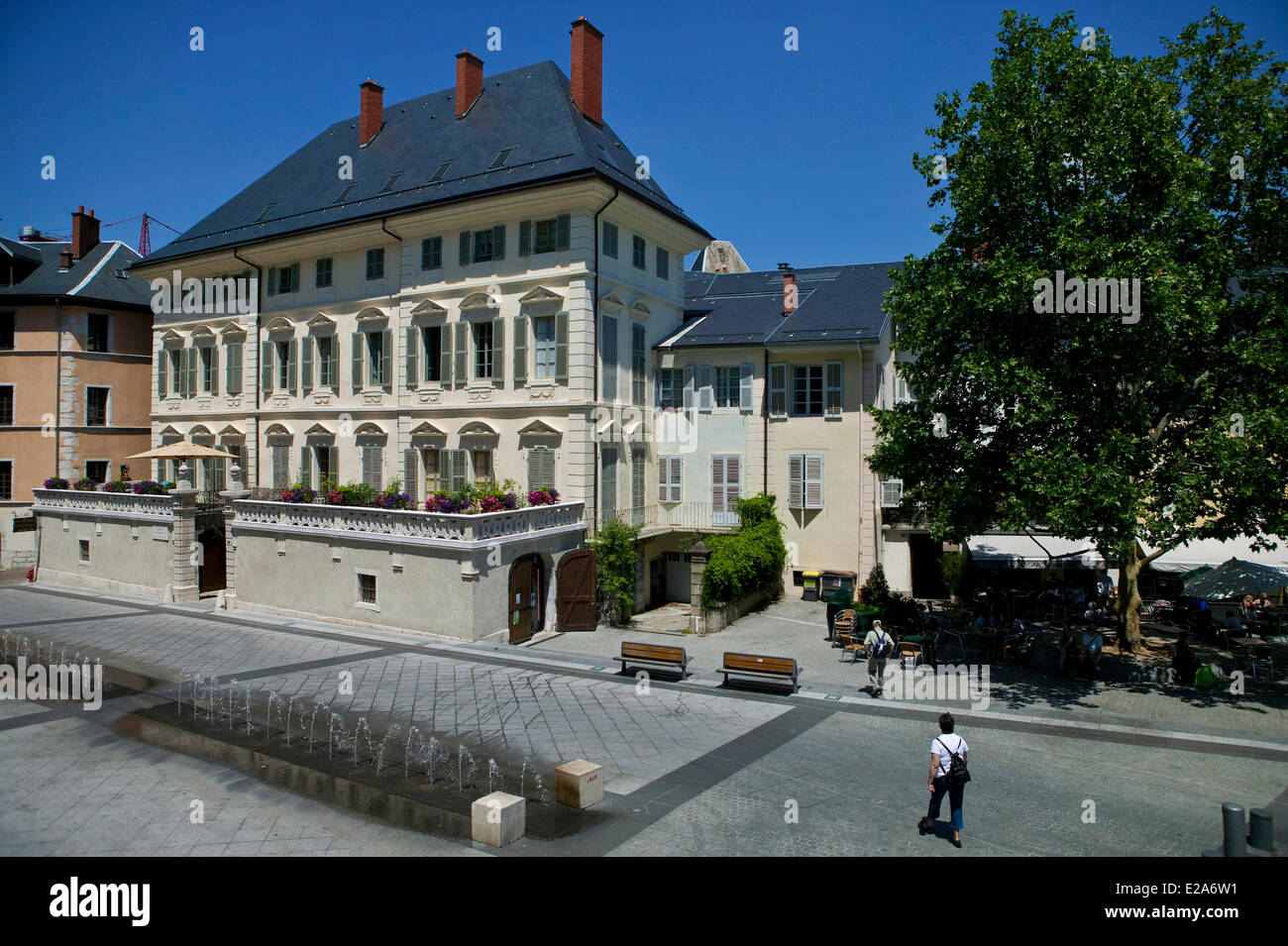 Frankreich, Savoyen, Chambery, Schlossplatz Stockfoto