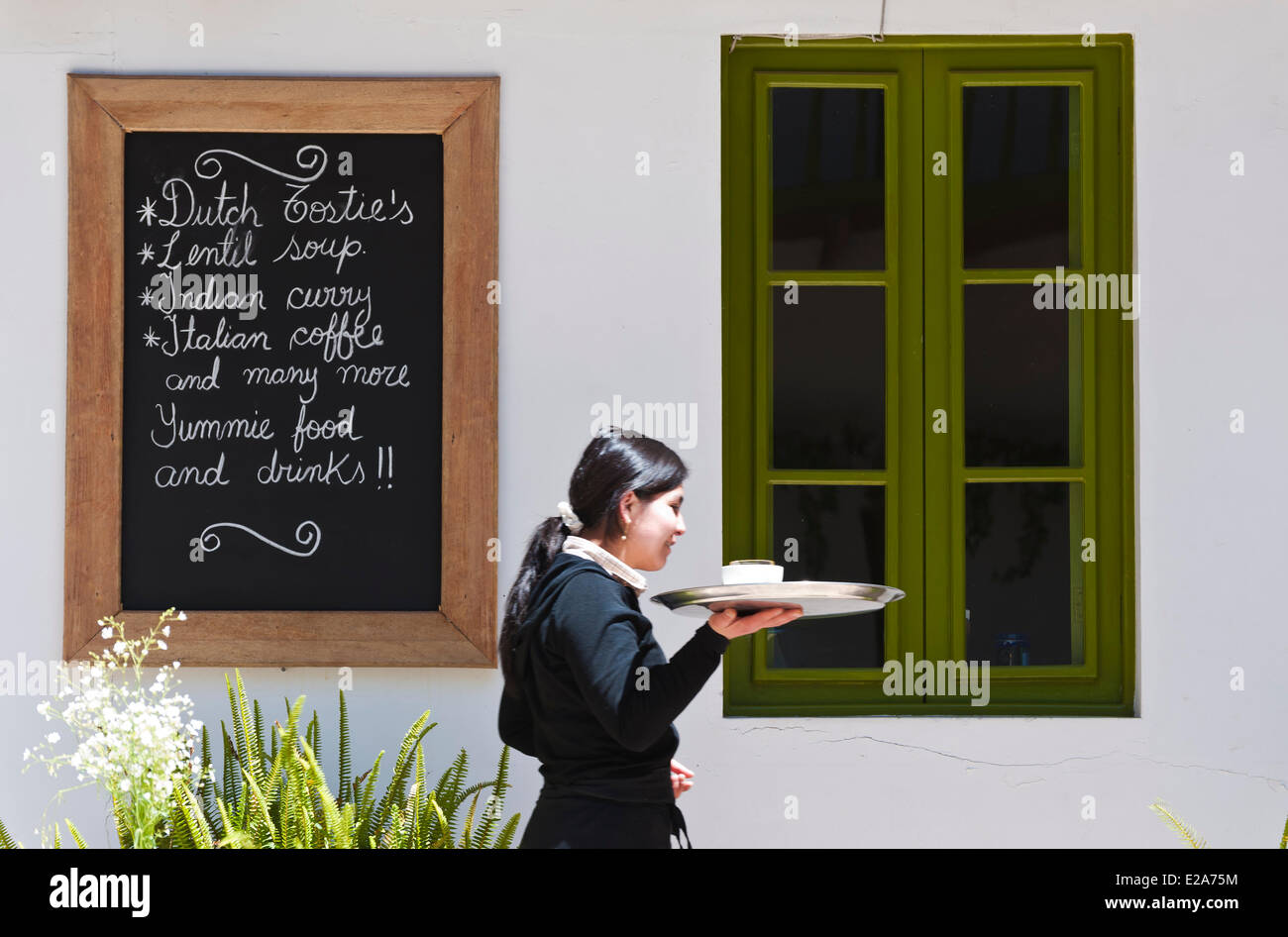 Peru, Cuzco Provinz, Cuzco, kolonialen Innenhof eines der drei Hotels der Ninos Hotel geführt von Jolanda Van Den Berg, das hotel Stockfoto