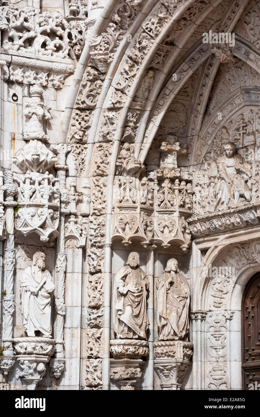 Portugal, Lissabon, Belem Viertel, das Hieronymuskloster Kloster (Mosteiro Dos Jeronimos), von der UNESCO als Welterbe gelistet Stockfoto