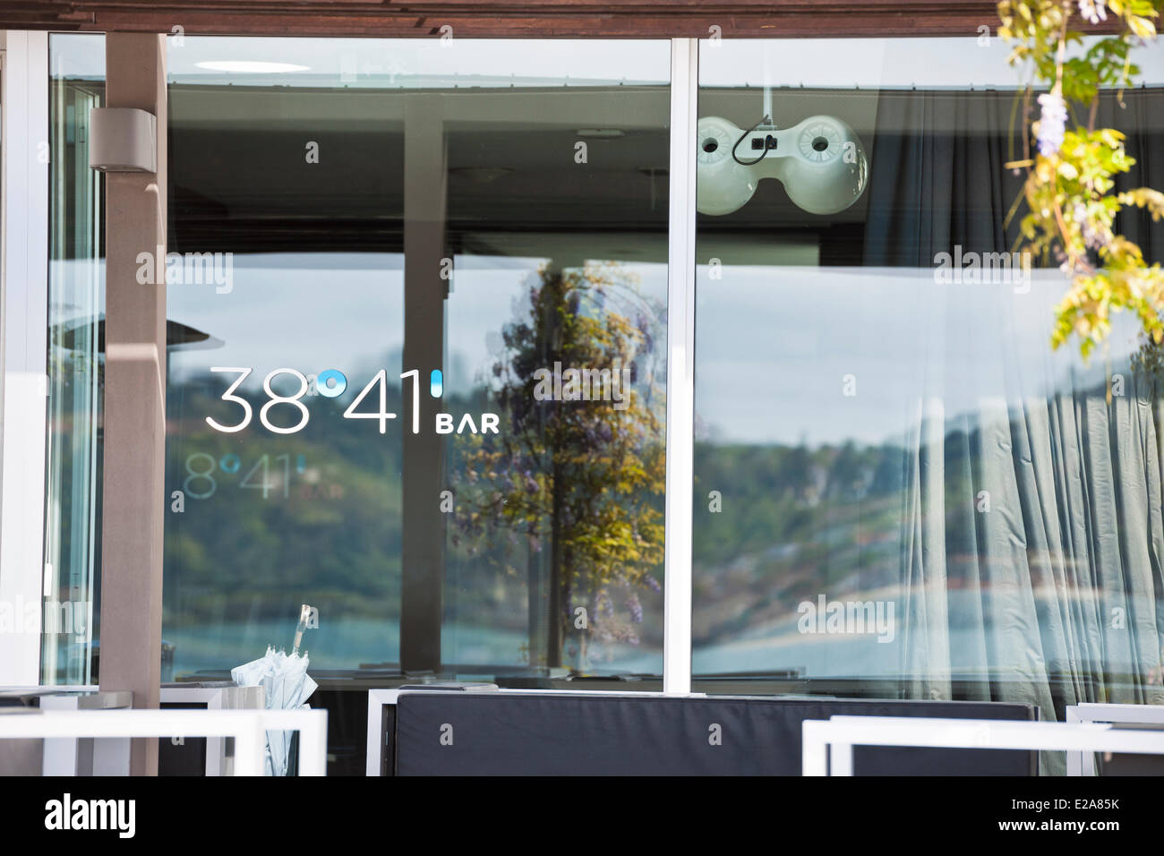 Portugal, Lissabon, Stadtteil Belem, Altis Belém Hotel & Spa ist ein 5 Sterne Designhotel mit Blick auf den Tejo Stockfoto