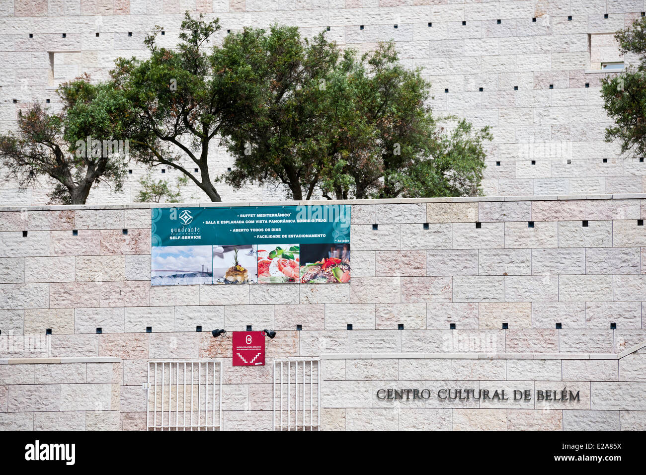Portugal, Lissabon, Kulturzentrum Belem von Architekten Vittorio Gregotti und Manuel Salgado entlang des Tejo Stockfoto