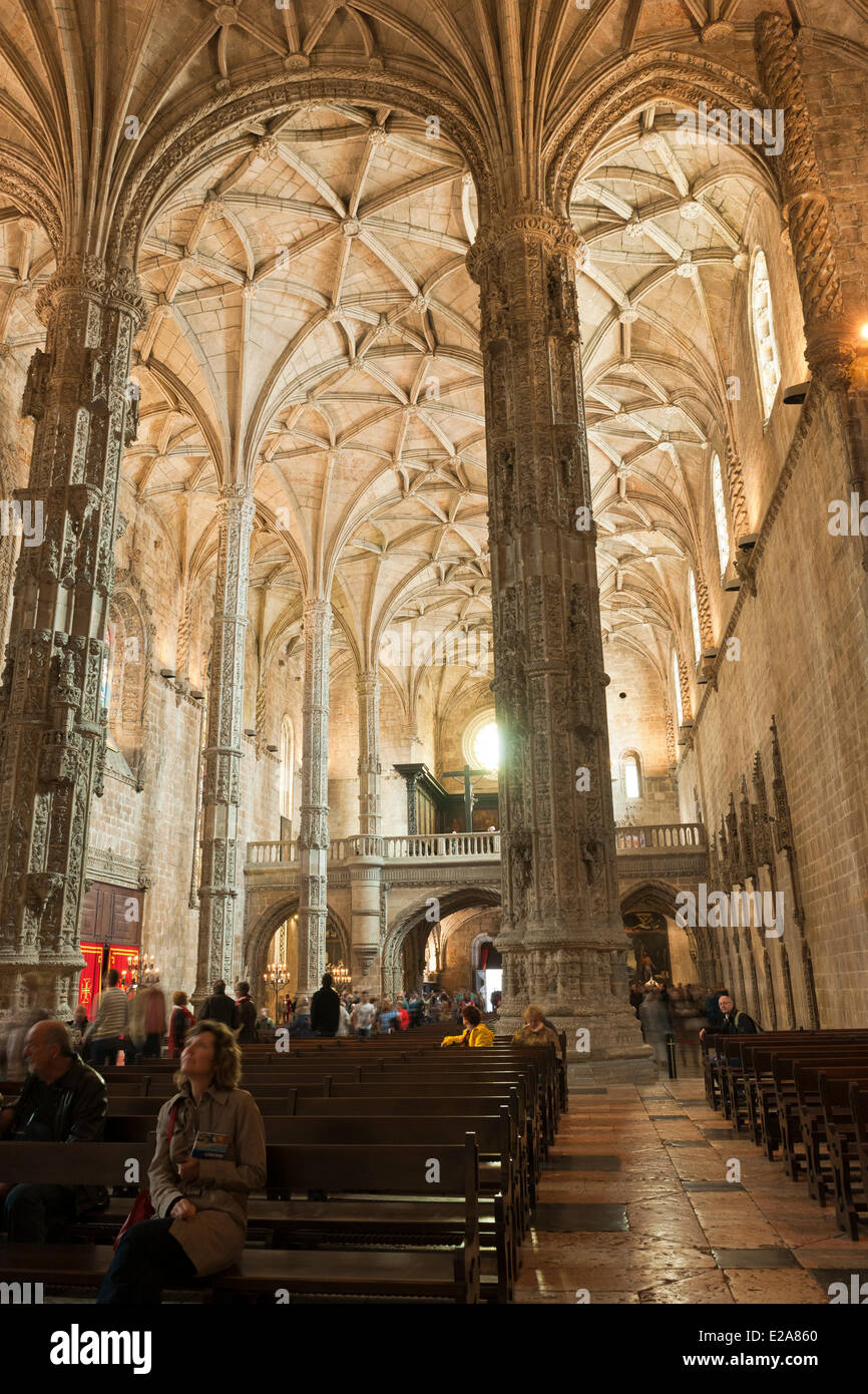 Portugal, Lissabon, Belem Viertel, Hieronymus-Kloster (Mosteiro Dos Jeronimos), Weltkulturerbe der UNESCO, die Stockfoto