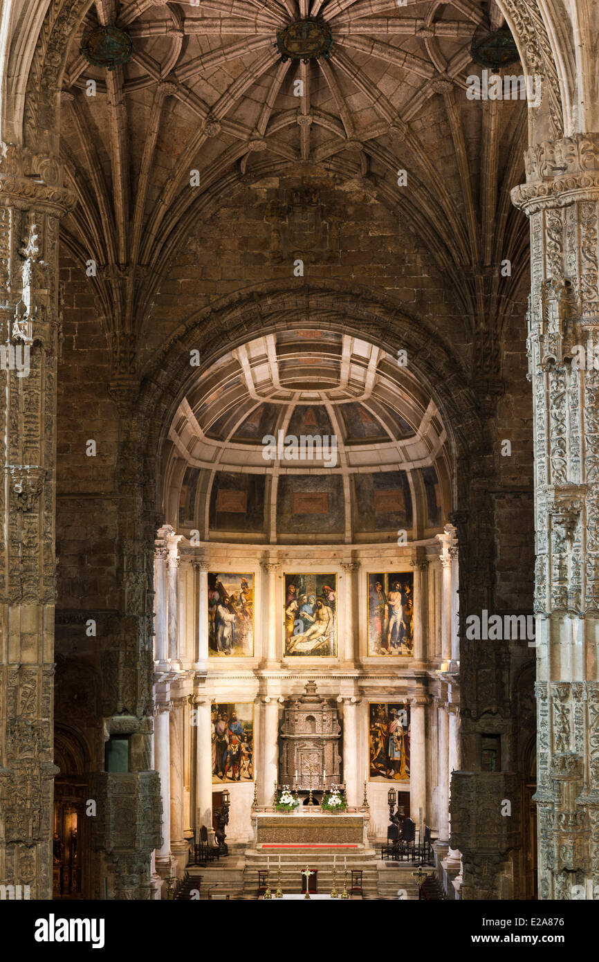 Portugal, Lissabon, Belem Viertel, Hieronymus-Kloster (Mosteiro Dos Jeronimos), Weltkulturerbe der UNESCO, die Stockfoto