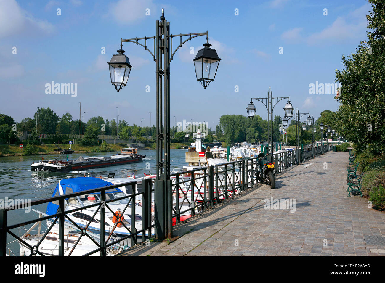 Frankreich, Val de Marne, Nogent Sur Marne, Nogent-port Stockfoto