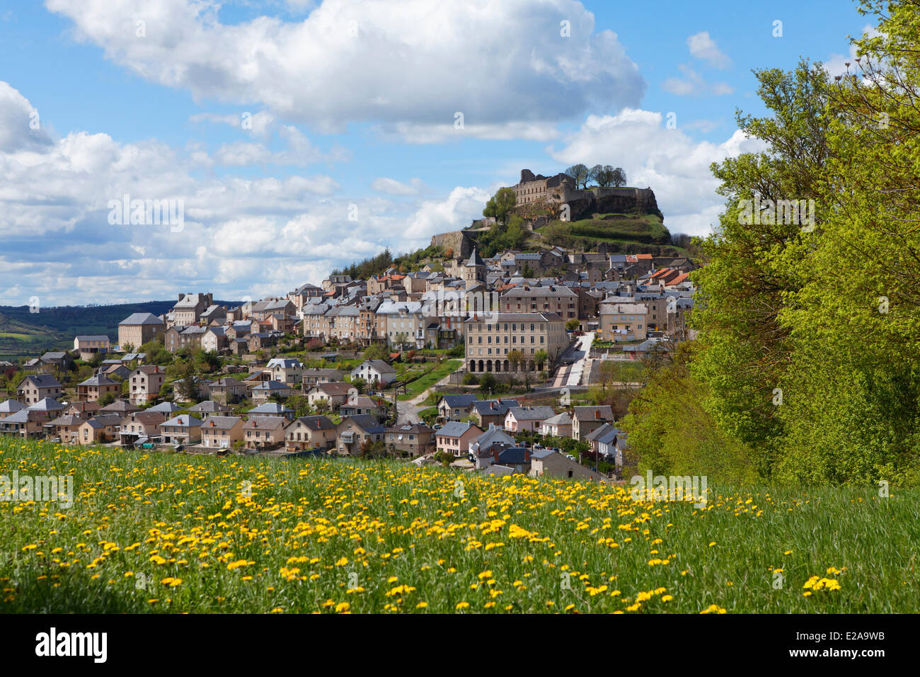 Frankreich, Aveyron, die Causses und Cevennen, mediterrane Agro pastorale Kulturlandschaft, als Weltkulturerbe durch Stockfoto