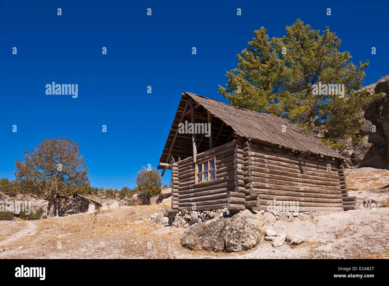 Mexiko, Chihuahua, Copper Canyon, Repräsentantenhaus in der Nähe von Creel Stockfoto