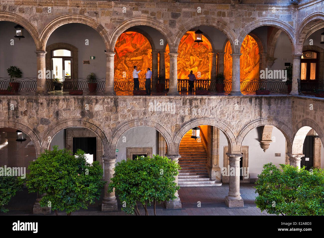 Mexiko, Jalisco state, Guadalajara, der barocke Palast des Gouverneurs (Palacio de Gobierno) im historischen Zentrum Stockfoto