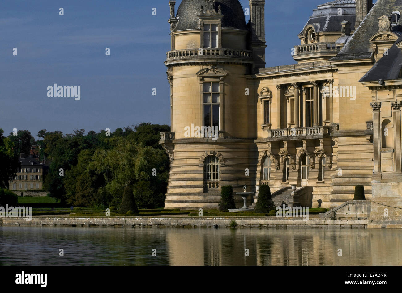 Frankreich, Oise, Chantilly, Schloss Chantilly, gebaut in den 16. und 19. Jahrhundert von Jean Bullant und Honnore Daumet Stockfoto